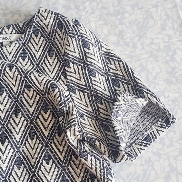 Bundle: Next Women's Short Sleeves White Blue Glitter Blouse UK 6 Made In Turkey - Picture 7 of 10